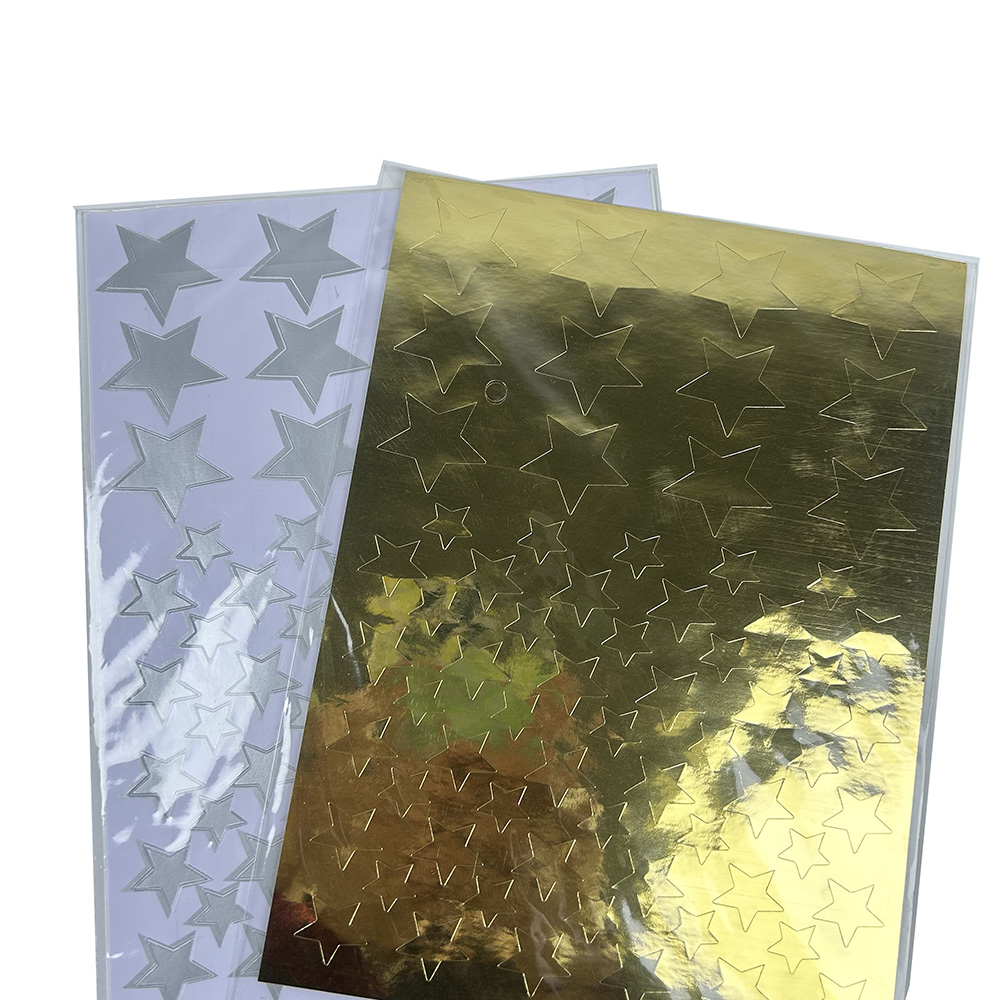 Aluminum-Foil-Paper-Labels-With-Die-Cut-Star-Shape-3